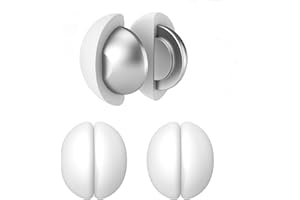 FY&XZH Magnetic Shower Curtain Weights – Heavy-Duty, Rustproof Silicone Coated – Prevents Liner from Blowing – Also for Flags, Drapes, Tablecloths (3 Pairs, White)