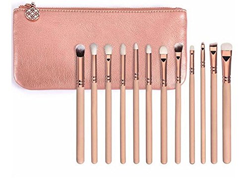 Z-O-E-V-A 12pcs Makeup Brushes Professional Rose Golden Luxury Set Brand Make Up Tools Kit Powder Blend Cosmetic brushes LUXURY SET (12pcs/set pink)