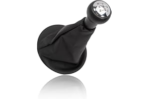 Konuooer 5 Marce Pomello Leva Cambio con Cuffia Compatibile con Auto Citroen Berlingo III dal 2008,Pomelli leva Compatibile Peugeot Partner dal 2008 7591.T1 2403.CN Cambio Accessori