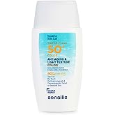 Sensilis - Water Fluid 50+ Color, Solar Facial Anti-Aging, 40 ml | Hyaluronic Acid, Vitamin E, SPF50+, Ultra-Fluid, Aquous, C