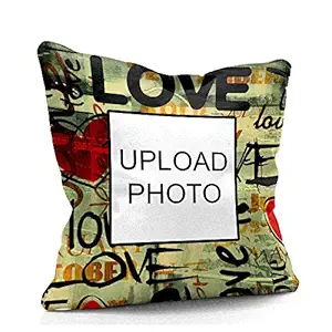 DreamVio Personalized Photo Cushion/Pillow Gifts for Your Loved Ones | Anniversary & Birthday Gifts | Gifts for All Occasions (16x16 inches, Standard Size) Design No 10