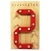 Children's Wooden Set of Two Learn the Digits Game With 7 Wooden Pieces and One Wooden Support Each