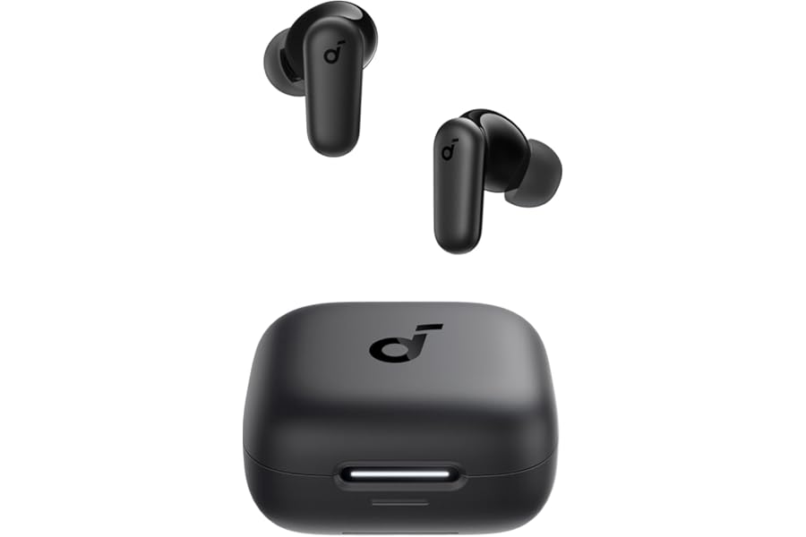 soundcore P30i by Anker Noise Cancelling Earbuds, Strong and Smart Noise Cancelling, Powerful Bass, 45H Playtime, 2-in-1 Case
