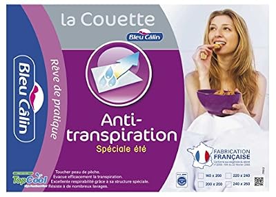 Bleu Câlin Couette Anti-Transpiration TopCool Blanc 240x260 cm KTO20
