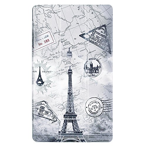 Lenovo Tab3 8 / Tab 2 A8-50 Hülle – Ultra Dünn und Leicht PU Leder Schutzhülle mit Standfunktion für Lenovo Tab 3 8 (TB3-850F / TB3-850M) / Tab 2 A8-50 8,0 Zoll Tablet, Karte Turm - 2