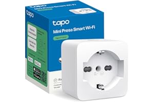 Tapo Presa Smart Italiana, WiFi Intelligente, Timer per Presa Elettrica, Controllo Vocale, Funziona con Alexa, Controllo Remoto Tramite APP, Tipo L fino a 10A, Tapo P105A