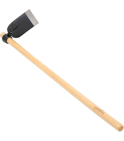 Truper 30006 Welded Garden Hoe - 6" Steel Head, 54" Wood Handle With Comfort Grip, For Weeding & Cultivating