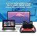 Produktbild Alles in 1 HDD Docking 2,5 "/ 3,5" USB 3.0 zu Doppel-SATA-Festplatte Dock Station (Farbe: Schwarz-Rot)