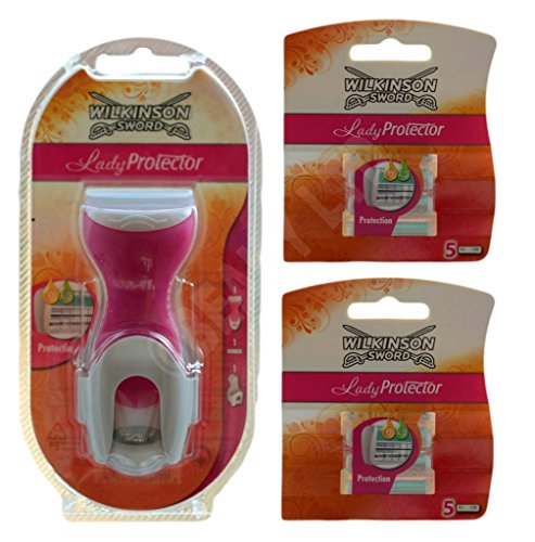 Wilkinson Sword Lady Protector Razor / 11 Blade Set