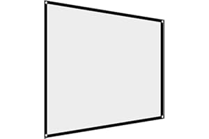 EBOXER 60''Inch Projector Screen, 4:3 Foldable Projection Screen with Black Edging and Hanging Holes Portable Translucent Projector Curtain for Home Theater Cinema Indoor Outdoor