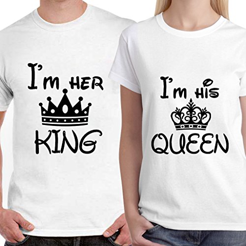 DreamBag Couple T Shirts - King and Queen Unisex Couple T-Shirts RS.699.00