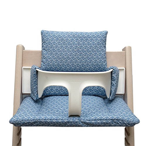 Blausberg Baby - Sitzkissen für Tripp Trapp Hochstuhl - Happy loop blau