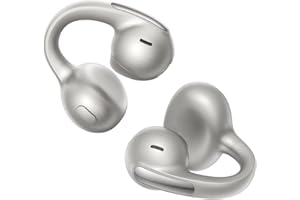 Baseus MC1 Pro Open Ear słuchawki, klips na uszy z imponującym dźwiękiem, adaptacyjne wzmocnienie basów, Bluetooth 6.0, redukcja szumów podczas rozmów, IP67, akumulator 40H, 5,0 g - kolor tytanu