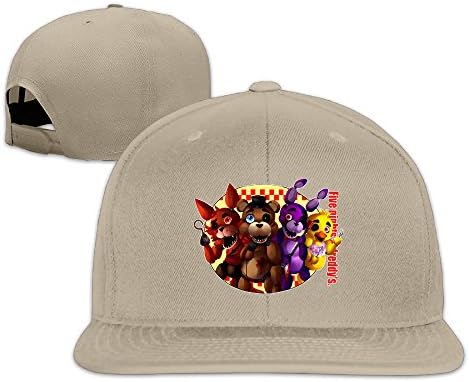 QIDAMIAO Unisex Adult Photo Five Nights At Freddy Snapback Hats
