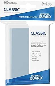 Lot De 100 Pochettes Souples Ultimate Guard Classic Soft Sleeves - Protection Cartes Standard (jeux, Collection)
