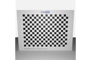 CALITAR Calibration Target | Board | Kamerakalibrierung | Checker Radon Circle Charuco | Referenztafel | Machine Vision (200 x 150 mm, Checker - High Resolution)