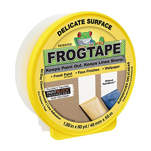 FrogTape Delicate Surface Cinta de pintores: 2 in. x 60 yds. (Amarillo)