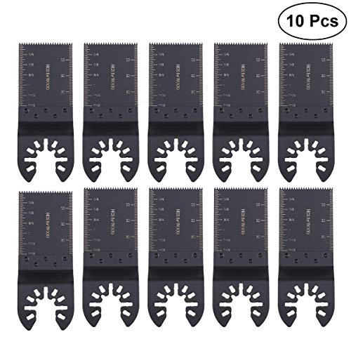 Preisvergleich Produktbild Vosarea 10 Stk. Sägeblätter für Freigabe, Schnelle Ablösung, Multifunktionswerkzeug, Oszillierend, 34 mm, Multi Werkzeug (schwarz)