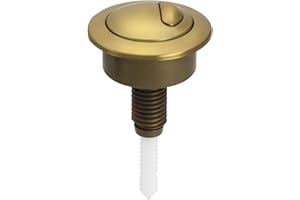 LESEOGYE Dual Flush Toilet Push Button, Adjustable Toilet Flusher Button, Toilet Flush Button Compatible with Optima 49, 39-42mm (Gold)
