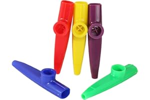 JKMC 5 Pcs Plastic Kazoos Musical Instruments Kazoo Children's Musical Instruments Colored Kazoos for Kids Instrumental Accompaniment
