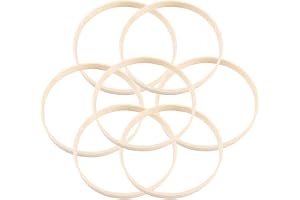 15 st 20 cm bambu blommig ring, drömfångare hantverk ringar för gör-det-själv bröllopsdekor, vägghängande hantverk
