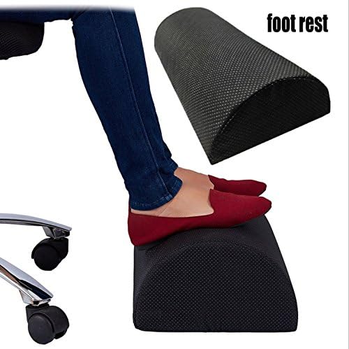 Any Beauty Foot Rest Cushion To Relieve Knee Pain, Tired, Aching &amp; Sore Feet. Reduce Deep Vein Thrombosis.Half Cylinder Design, Anti Slip Mat, Ideal For Office and Home or While Traveling