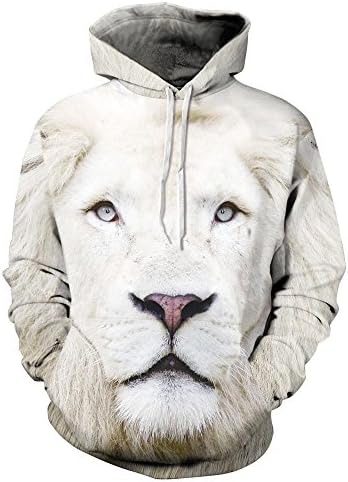 Animals Print Fashion Brand Hoodies Men/Women 3d Sweatshirt Hooded Hoodies Cap And Pockets Hoody Tracksuits,JH0021,M