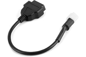 ARAMOX Adattatore Obd2 a 6 pin, Diagnostica 6 Pin a OBD2 Cavo adattatore a 16 pin Connettore di rilevamento guasti moto motociclistici Adatto per Sinnis Hoodlum, ecc