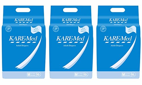 Kare Med Adult Diapers - Medium 10