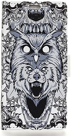 Wileyfox Swift 2X Case, Wileyfox Swift 2X Wallet Case, Lifetrut Premium Leather Colorful Painting Wallet Protective Shock Absorber Full Body Protective Holster Case for Wileyfox Swift 2X [Monsters]