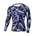 Produktbild foreverH Herren Sport Oberteile FORH Männer Camouflage Unterhemd Langarm-Kleidung Tight Trocknen Tops Muskelshirt für Training Gym Fitness & Bodybuilding