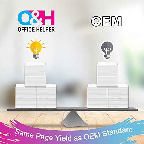 OFFICE HELPER - 364 364XL Cartuchos de tinta  2 Negro  1 Cian  1 Magenta  1 Amarillo   Compatibles con Impresoras Photosmart 5510 5520 5522 6520 B8550 C5388  Officejet 4620  Deskjet 3070A