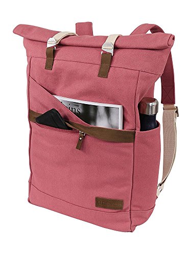 Ansvar Rucksack aus Bio Baumwoll Canvas – Altrosa – Hochwertiger Damen & Herren Vintage Tagesrucksack aus 100% nachhaltigen Materialien – Der erste Rucksack mit GOTS & Fairtrade Zertifikat - 4