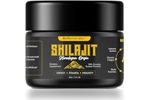 BIOREVIVE LABS 30G Mountain Shilajit,100% Gold Grade, Rich In Fulvic And Humic Acid, Immune & Vitality Booster, Vegan, Independant Lab Tested.