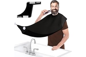 AVRUYPI Grembiule da Barba, Impermeabile Telo per Barba con 1 Spazzola per lo Styling Della Barba da Uomo, Impermeabile Mantella Barba per Rasatura, Regali per Uomini