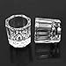 Hrhyme 2Pcs Glass Dappen Dish / Crystal Octogonal Cup Pot Acrylic Nail Art Liquid Powder