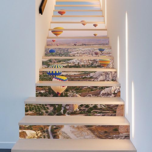 HHY-13 Piece creative waterproof Hot Air Balloons staircase wall surface
