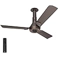 NNEX by BAJAJ Glyde A70 BLDC 1200 MM | BEE 5 Star Rated Premium Ceiling Fan with Remote | 20% Higher Air Thrust* | Airfluence™ Al Blades | 2-Yr Warranty | 5-Yr Motor Warranty 【Mist Brown】