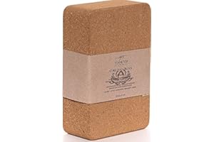 YOUR VIP SKIN VYS® - Mattoncini Yoga in Sughero, Blocco Yoga Sughero, Blocchi Yoga, Pilates, Fitness, Mattoni Yoga, Cork Yoga Block, Ecologico, Naturale, Sostenibile