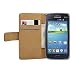 Produktbild Membrane - Schwarz Brieftasche Klapptasche Hülle Samsung Galaxy Core (GT-i8260 / GT-i8262 Core Duos) - Wallet Case Cover Schutzhülle