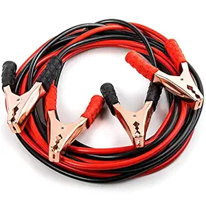 J - GO THE BUSINESS HUB 10FT 1000 A Car Heavy Duty Jumper Start Dead Battery Emergency Line Truck Off-Road Auto Car Cables Battery Storage Wire Clamp with Alligator Wire