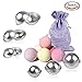 Produktbild LCNSW Seifenform Bath Bomb Molds DIY Bad Bombe Form mit 3 Größen 6 Sets 12 Stücke für Handwerk Ihr eigenes Zischen Metall DIY Badekugelform Sphärische Badbombe-Former Badesalz Kugelformer für Bade oder als Backwerkformer für Kuchen 7cm-Durchmesser Halbkugel aus Alulegierung