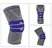 Produktbild S-XXL Basketball Unterstützung Silikon Gepolsterte Knieschoner Kneepad Knieschoner Unterstützung Bandage Meniskus Patella Displayschutzfolie Sport Sicherheit Schutz, grau, 42 bis 48 cm XL