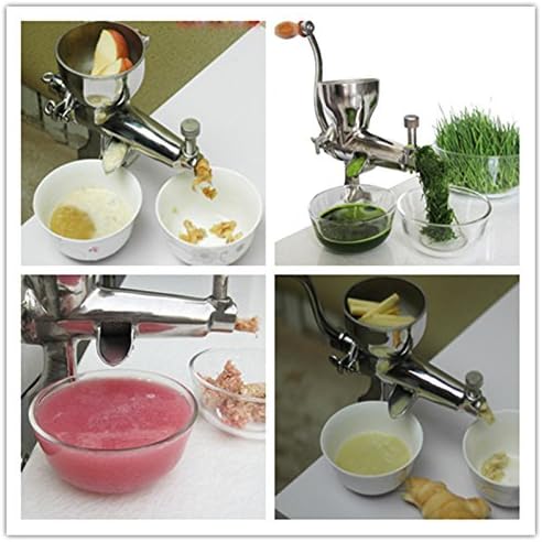 ZHJ Easy operation kitchen use manual stainless steel health wheatgrass juicer fruit vegetable commercial juicing machine