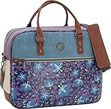 Bolso bandolera portadocumentos de gran capacidad. Cuenta con un bolsillo frontal con cremallera y bolsillos interiores acolchados para transportar con seguridad el ordenador portátil o la tablet.