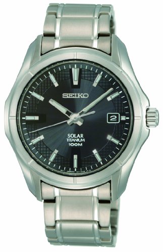 Seiko Men's Analogue Quartz Watch with Titanium Bracelet – SNE141P1