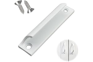 JeiibrZui White Balcony Door Handle, Door Handle for Balcony and Patio Outdoor, Outdoor Patio Door Handle, Door Fitting for Room Doors, Patio Door Handle for Doors and Windows (including Stainless