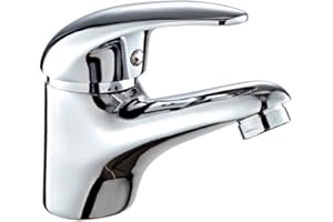 DP GRIFERIA DP Grifería GS10080 Grifo de lavabo monomando serie Naranjo 35mm, plateado