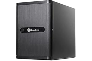 SILVERSTONE TECHNOLOGY SilverStone SST-DS380 - Stockage de boîtiers Mini-ITX avec porte, noir