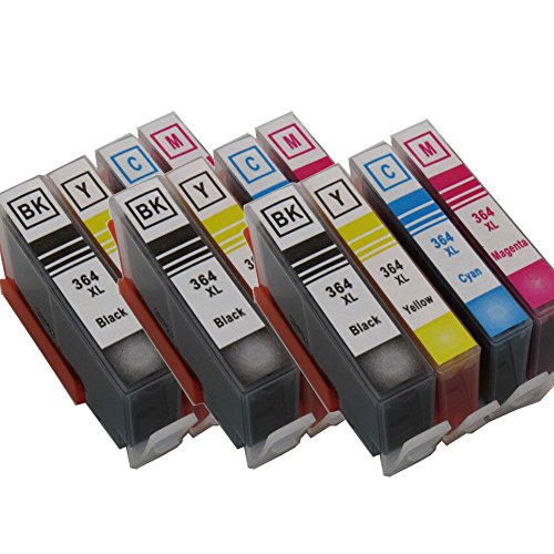 win-tinten 12 HP364 Kompatible Patrone als Ersatz für HP 3070A 3520 3522 Officejet 4620 4622 Photosmart 5510 5515 6510 7510 B010A B109A B110A B210A - 2